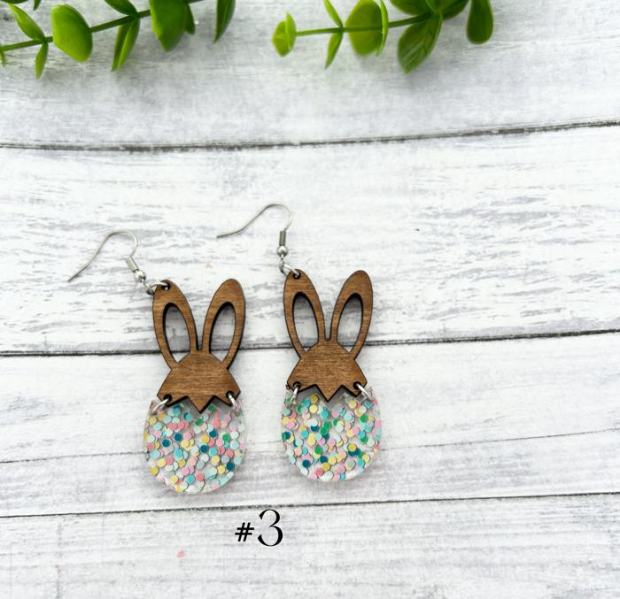 Easter Bunny Earrings / Colorful Bunnies / Easter bunnies