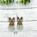 #3 Easter Bunny Earrings / Colorful Bunnies / Easter bunnies