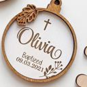  Baptism Ornament. First Communion Ornament. Baptism Gift. Personalized