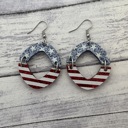 Style 1 Fourth of July Earrings, Red, white and blue earrings