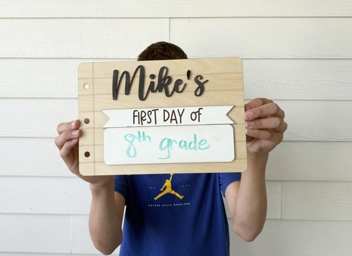 First Day of School Sign. Last day of school sign. Reusable sign.