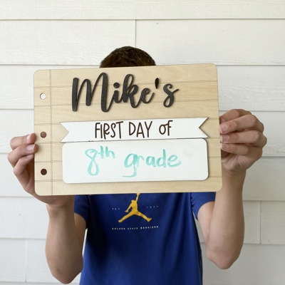 First Day of School Sign. Last day of school sign. Reusable sign.