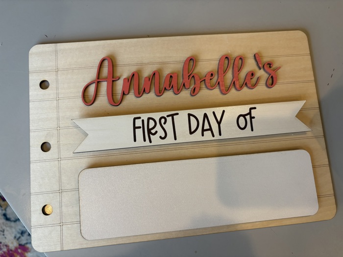 First Day of School Sign. Last day of school sign. Reusable sign.