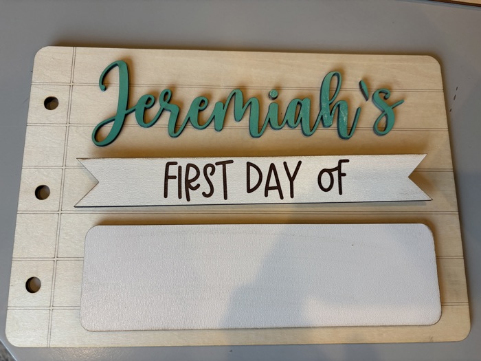 First Day of School Sign. Last day of school sign. Reusable sign.