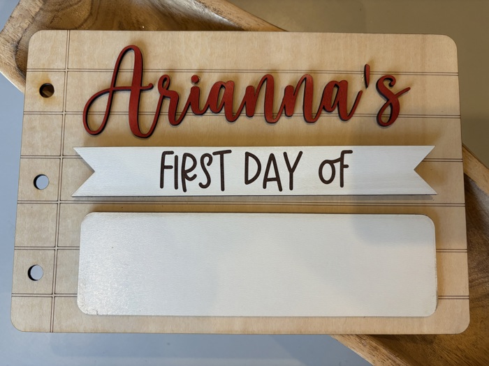 First Day of School Sign. Last day of school sign. Reusable sign.
