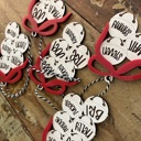  Personalized Ornament. Christmas Bells. Up to 10 names