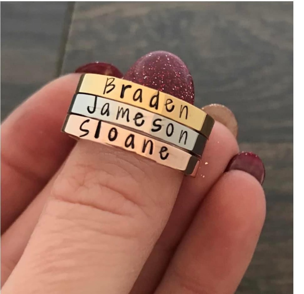  Personalized Stackable Rings