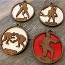 karate Sports Ornaments