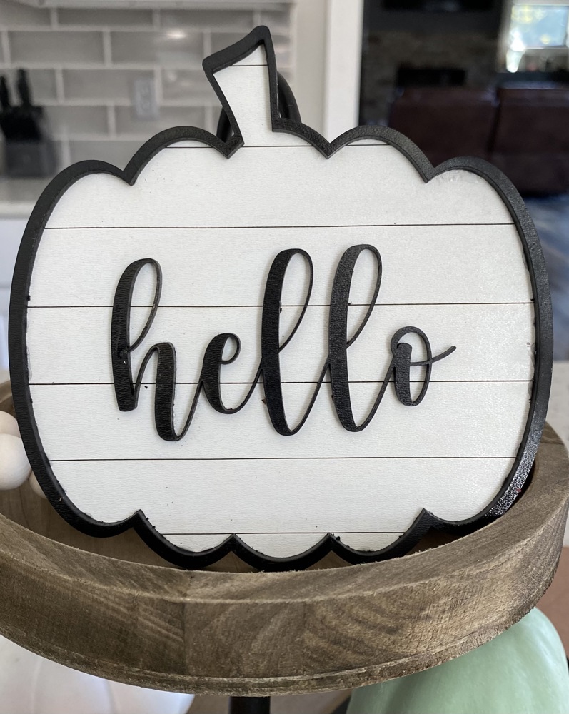 White Personalized Pumpkin