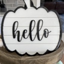 White Personalized Pumpkin