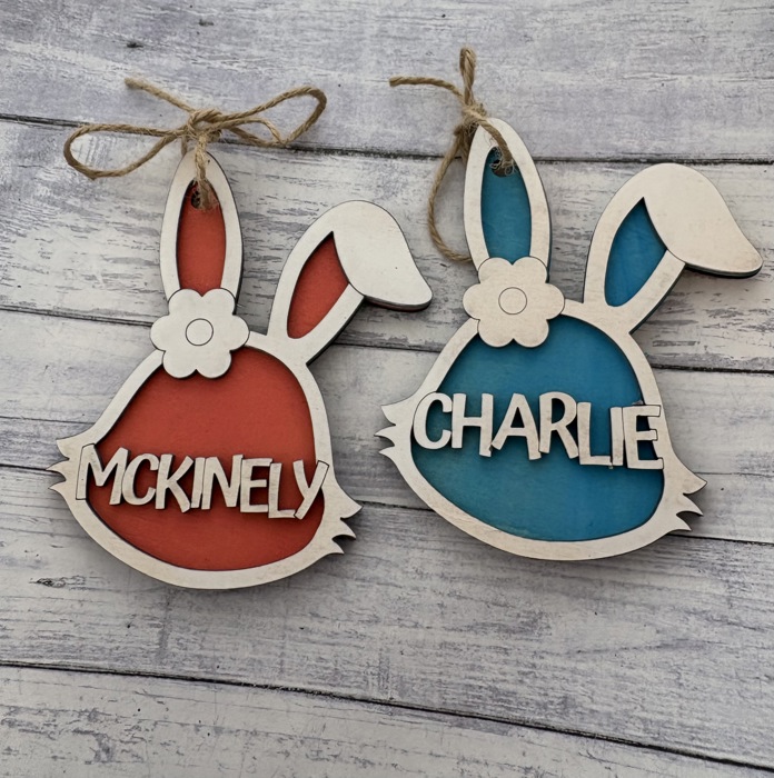 Bunny Tags. Easter Tags. Gifts for Easter. Personalized Easter Tags. Easter Basket