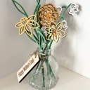  Birth Flower Jar / Mother's Gift / Bouquet for Mother / Birth flowers