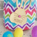  Personalized Bunny Tag / Easter bunny basket /  Easter gift