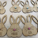  Personalized Bunny Tag / Easter bunny basket /  Easter gift