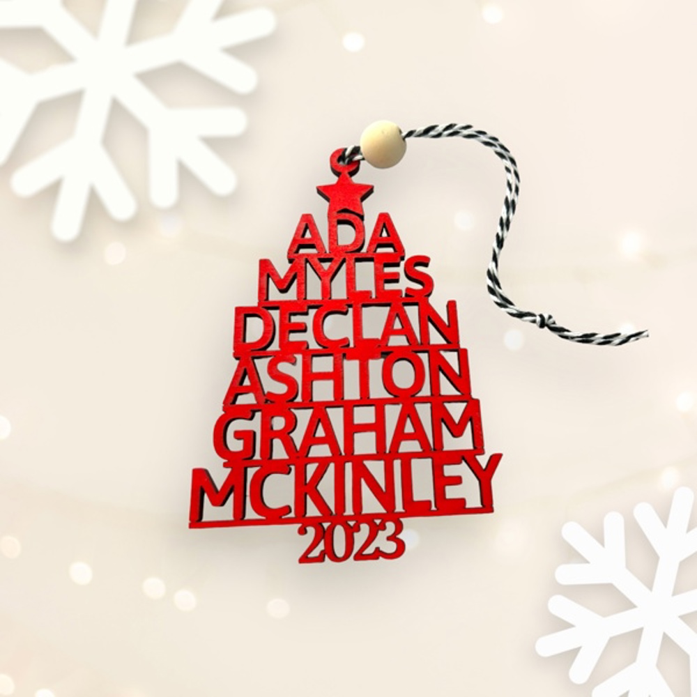  Personalized Family Ornament