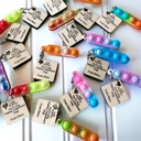 30 Valentine's Personalized Pop-It Keychains / Class Set of Valentines/ Gifts for class