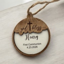  Baptism Ornament. First Communion Ornament. Baptism Gift. Personalized