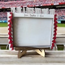  Custom baseball frame. Father's Day Gift. Photo Frame for Dad. Gift for him. Gift for coach.