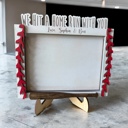 Baseball Custom baseball frame. Father's Day Gift. Photo Frame for Dad. Gift for him. Gift for coach.