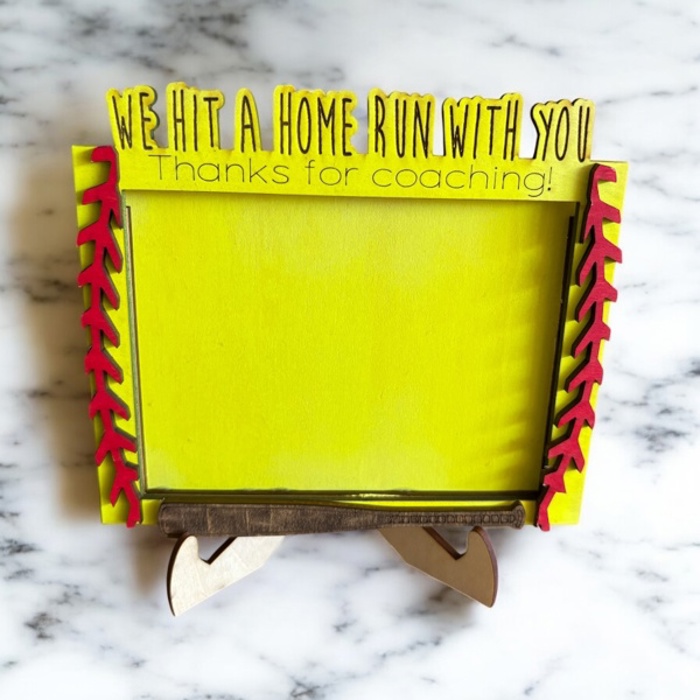 Custom baseball frame. Father's Day Gift. Photo Frame for Dad. Gift for him. Gift for coach.