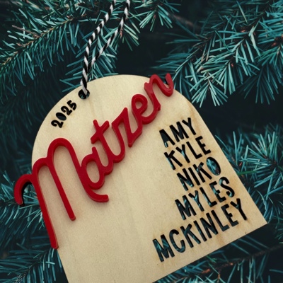 Holiday Ornament. Personalized Ornament. Family Ornament. 