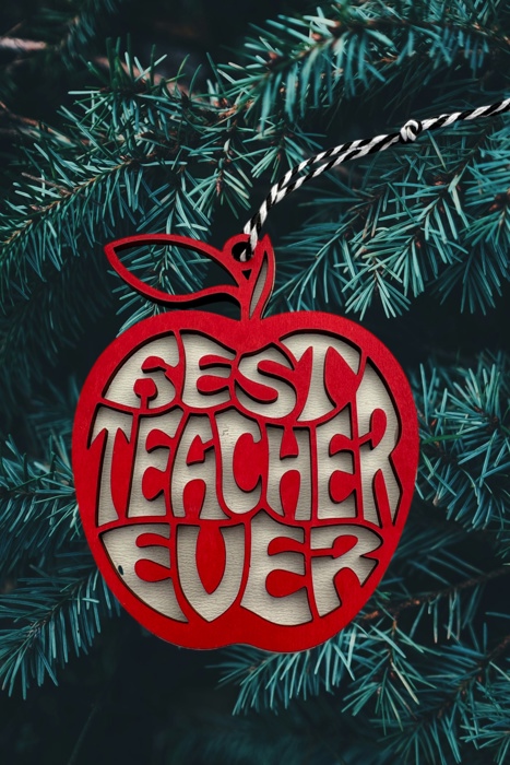 Teacher Gift. Teacher Ornament. Best Teacher Ever
