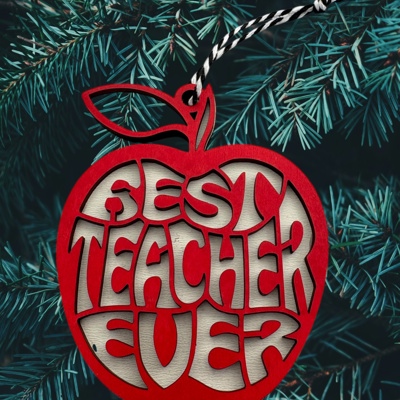 Teacher Gift. Teacher Ornament. Best Teacher Ever