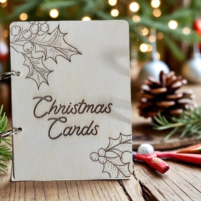 Christmas Card Keepsake. Christmas card holder.