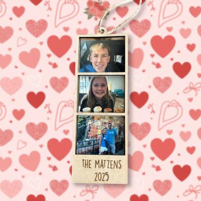 Personalized Photo Frame. Car Charm.  Family Ornament. Photo Ornament. 