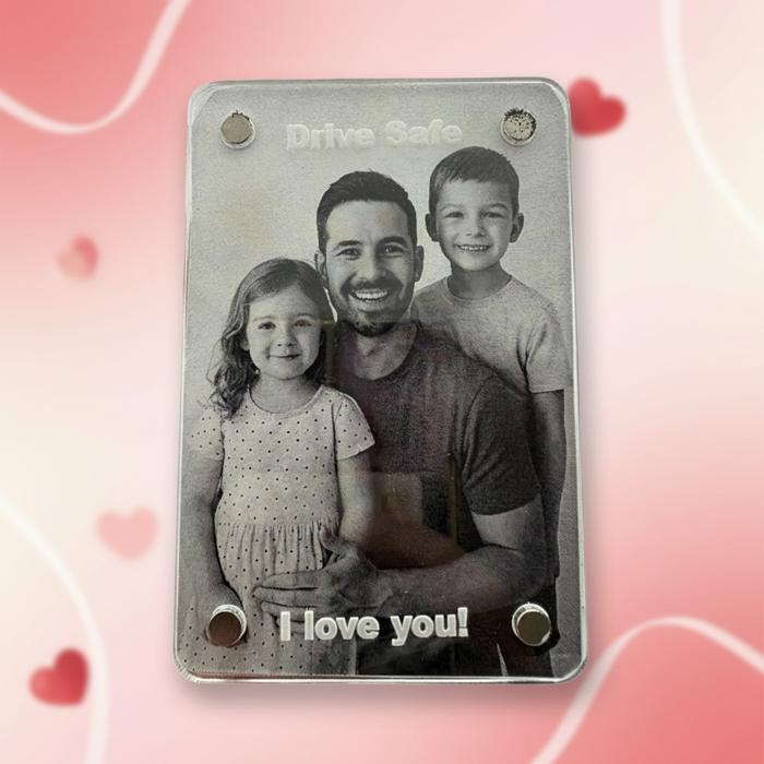 Photo Frame Visor Clip. Personalized Gift. Photo Frame. Photo frame for car. 
