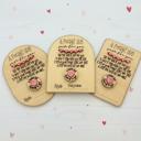  Pocket Hug Valentines. Class set of Valentines. Personalized Valentines