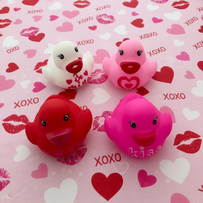 Rubber Duck Valentines. Class set of Valentines. Personalized Valentines. 