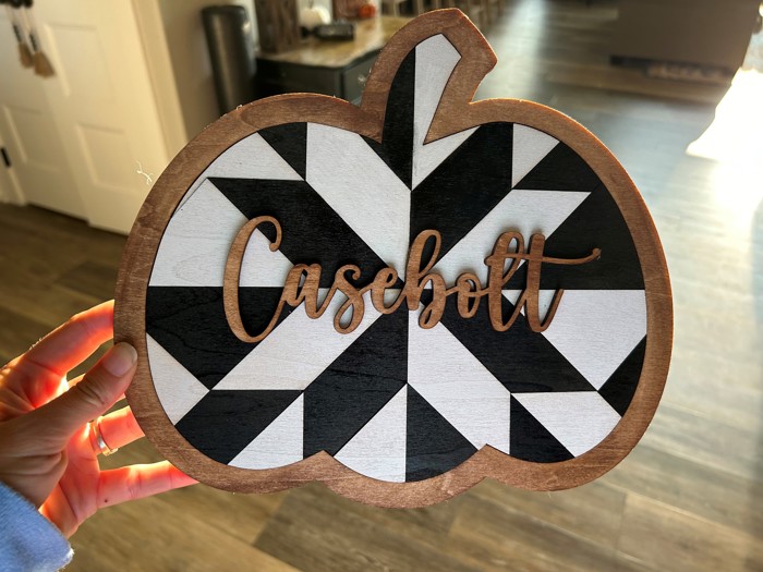 Pumpkin Decor. Personalized Fall Pumpkin. Pumpkin with name. Fall Decor.