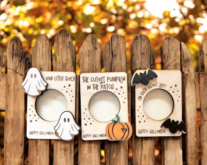Halloween Frames.  Fall Decor. Magnetic Frames