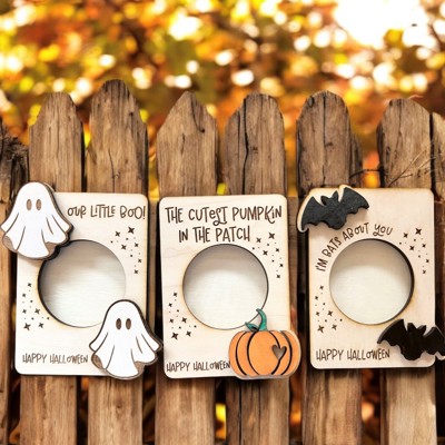 Halloween Frames.  Fall Decor. Magnetic Frames