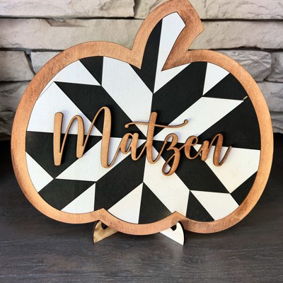 Pumpkin Decor. Personalized Fall Pumpkin. Pumpkin with name. Fall Decor.