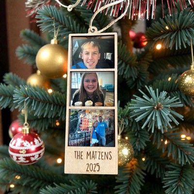 Personalized Photo Frame. Family Ornament. Photo Ornament. 