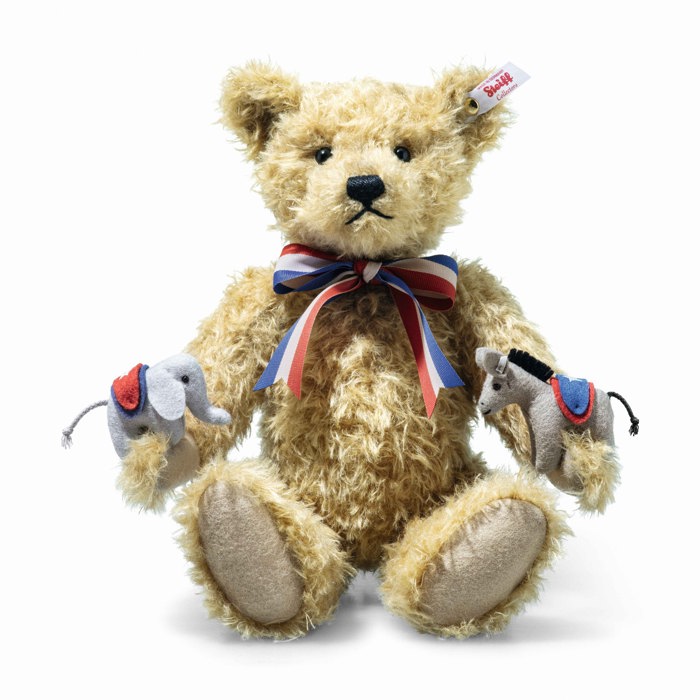 Great American “Unity” Teddy Bear with Elephant and Donkey - Limited Edition