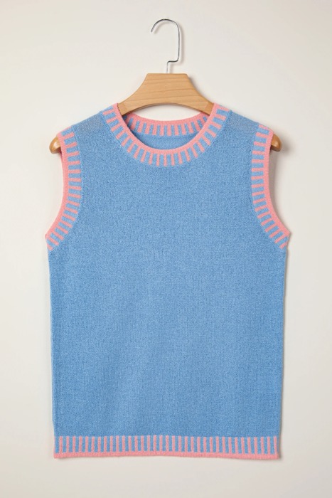 Layla Contrast Trim Tank Blouse