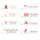  Christmas Address Labels Return Addresss Stickers Set of 60