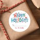  To and From Holiday Labels / Set of 24