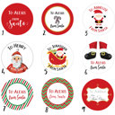  From Santa Gift Labels / Christmas Gift Stickers /  Set of 24