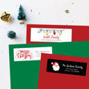  Christmas Address Labels Return Addresss Stickers Set of 60