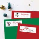  Christmas Address Labels Return Addresss Stickers Set of 60