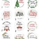  Christmas Gift Labels / Holiday Gift Stickers / Set of 24