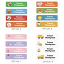  School Supply and Daycare Labels - Dishwasher Safe - Set of 60 Labels