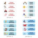 School Supply and Daycare Labels - Dishwasher Safe - Set of 60 Labels