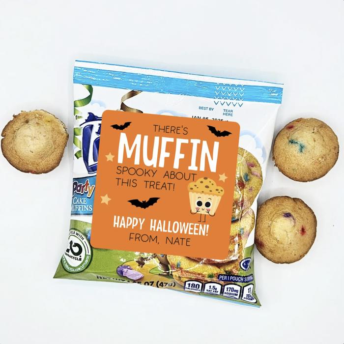 Personalized Halloween Stickers / Kids Classroom Party / Set of 24 / Up to 2 Names