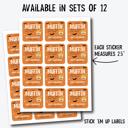  Personalized Halloween Stickers / Kids Classroom Party / Set of 24 / Up to 2 Names