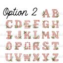  Christmas Name Labels - Kids Personalized Christmas with Large Initial,  Set of 12